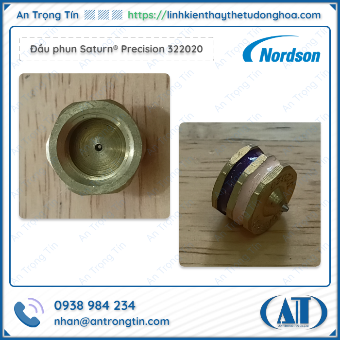 Dau phun Nordson Saturn® Precision 322023 - Đầu phun keo Nordson 322020 (Saturn® Single-Orifice) Đầu phun Nordson Saturn® Precision 322020 - 1