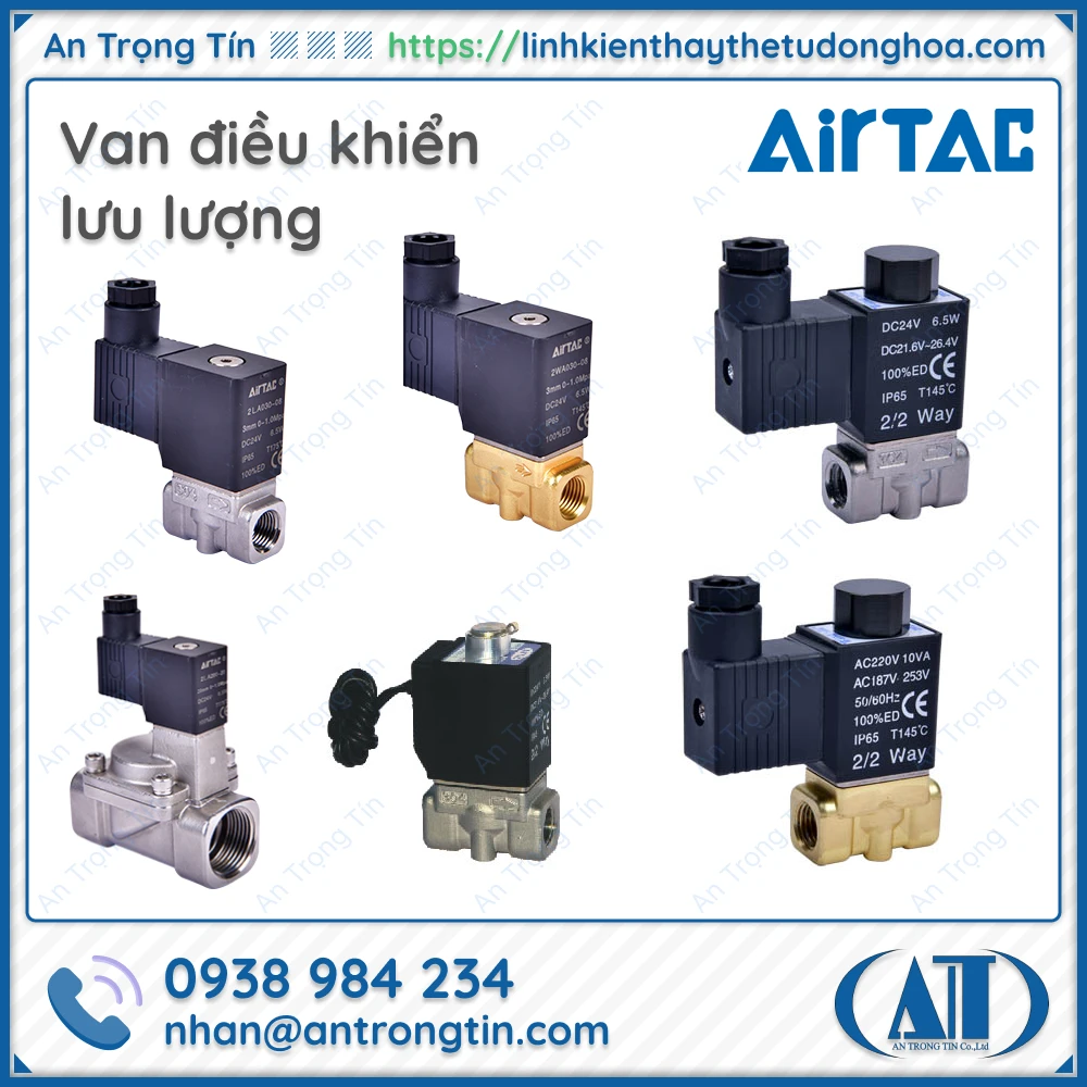 Van dieu khien luu luong Airtac - Van điện từ Airtac Van điều khiển lưu lượng Airtac