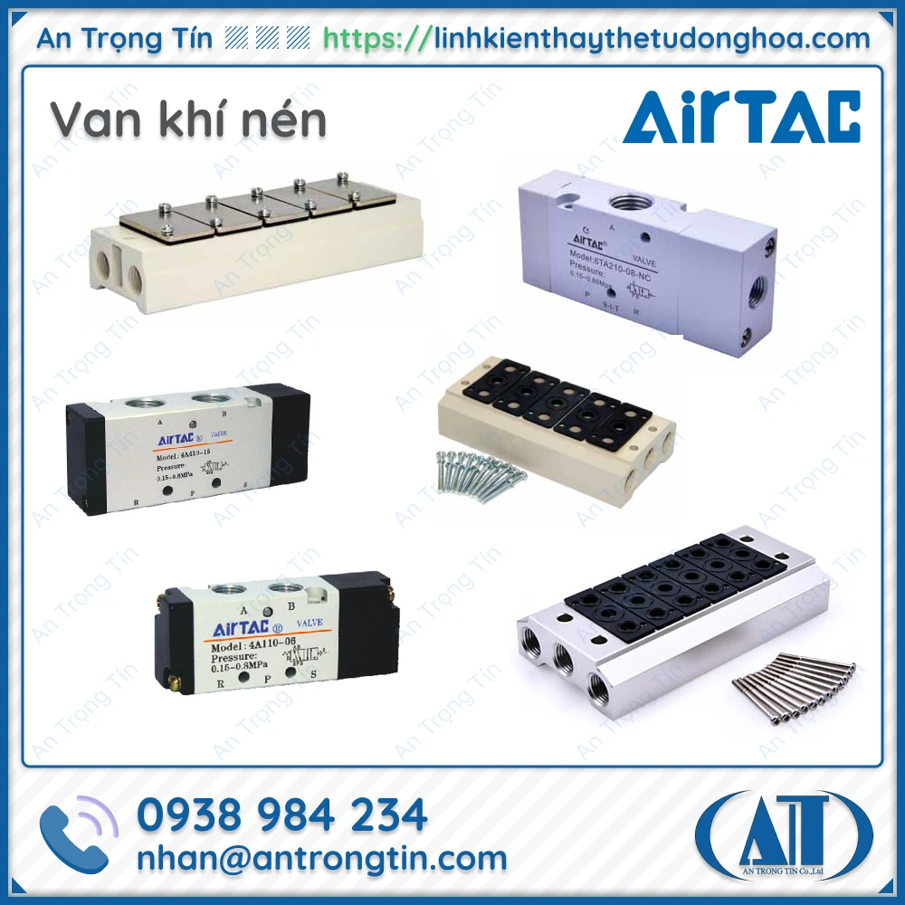 Van khi nen Airtac - Van điện từ Airtac Van khí nén Airtac