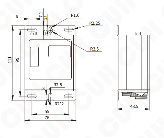Ban ve SDVC20 S - SDVC20-S (5A): Bộ Điều Khiển Điện Áp Kỹ Thuật Số CUH Bản vẽ SDVC20-S