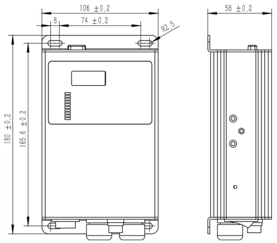 SDVC20 L 10A Ban ve - SDVC20-L (10A): Bộ Điều Khiển Điện Áp Kỹ Thuật Số CUH SDVC20-L (10A): Bản vẽ