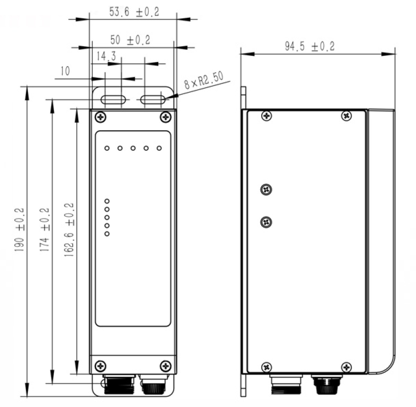 SDVC21 S 5A Ban ve - SDVC21-S (5A): Bộ Điều Khiển Điện Áp Kỹ Thuật Số CUH SDVC21-S (5A): Bản vẽ