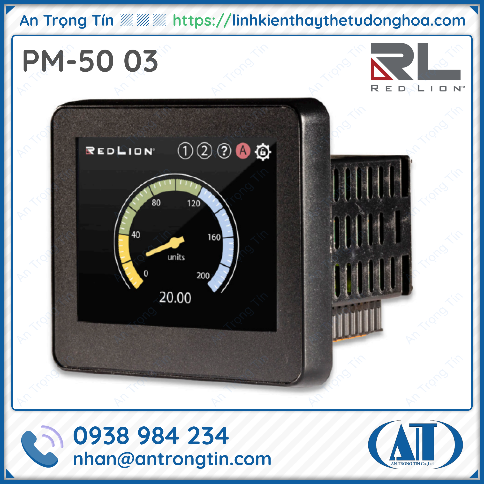 PM50 03 Bo dieu khien Red Lion - Bộ điều khiển Red Lion PM50 03 - Bộ điều khiển Red Lion