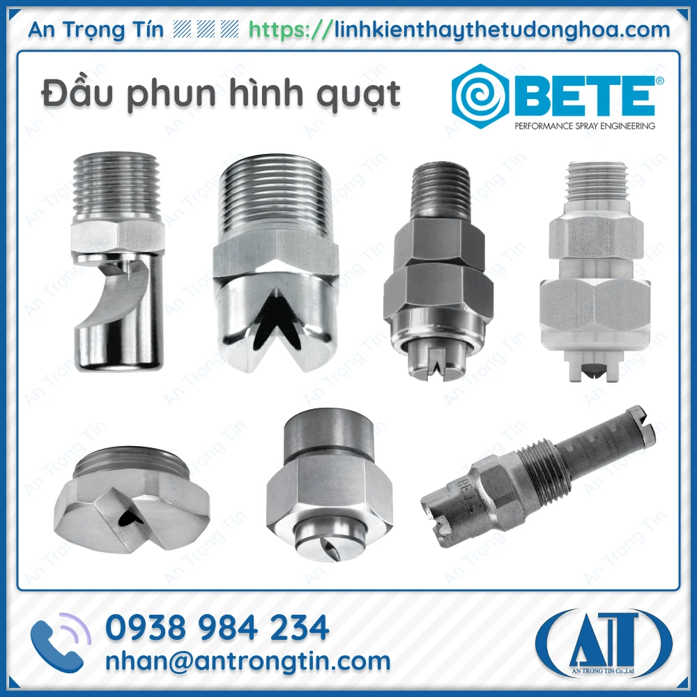 Dau phun hinh quat BETE - Đầu phun BETE Đầu phun hình quạt BETE