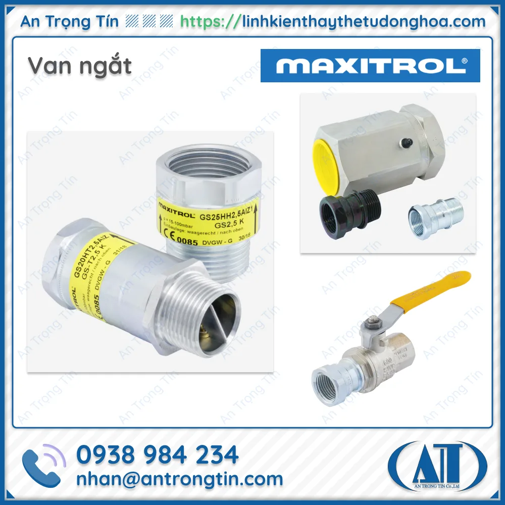 Van an toan Maxitrol Van ngat - Van điều khí Gas Maxitrol Van an toàn Maxitrol, Van ngắt Maxitrol