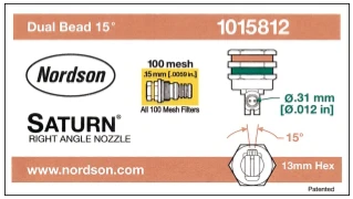 Đầu phun keo Nordson Right-Angle Saturn Nozzles 1015812