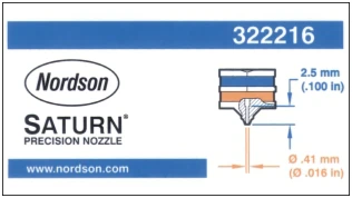 Đầu phun keo Nordson Saturn Precision nozzle 322016