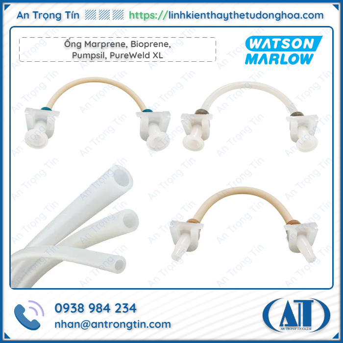 4 loai ong bom nhu dong Watson Marlow Marprene Bioprene Pumpsil PureWeld XL - Ống bơm nhu động Watson Marlow chính hãng 4 loại ống bơm nhu động Watson-Marlow, Marprene, Bioprene, Pumpsil, PureWeld XL