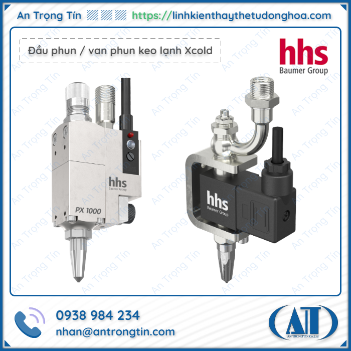 Dau phun van phun keo lanh Xcold PX1000DLK go - Máy phun keo lạnh Baumer hhs - Xcold Đầu phun van phun keo lạnh Xcold PX1000, DLK go