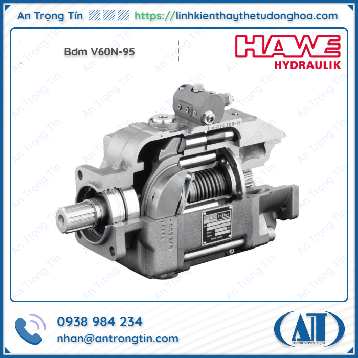 Bom piston huong truc HAWE V60N 95 - Bơm piston hướng trục HAWE V60N Bơm piston hướng trục HAWE V60N 95