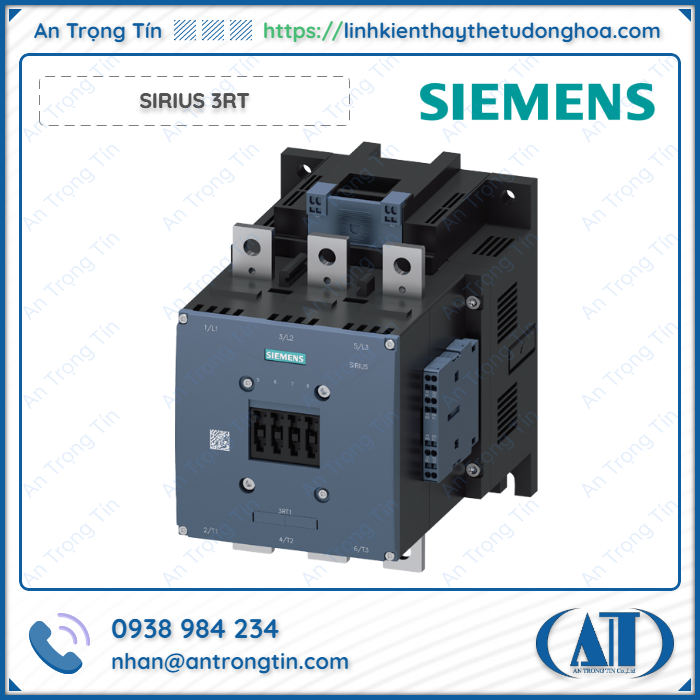 Contactor Khoi Dong Tu Siemens SIRIUS 3RT 4 - Contactor khởi động từ Siemens SIRIUS 3RT Contactor Khởi Động Từ Siemens SIRIUS 3RT 4