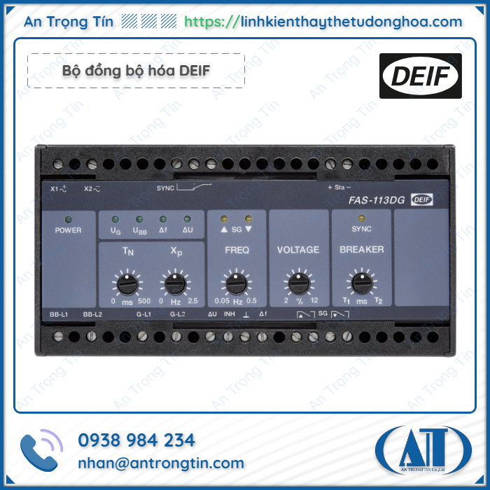 Bo dong bo hoa DEIF FAS 113DG - Bộ đồng bộ hóa DEIF Bộ đồng bộ hóa DEIF FAS 113DG