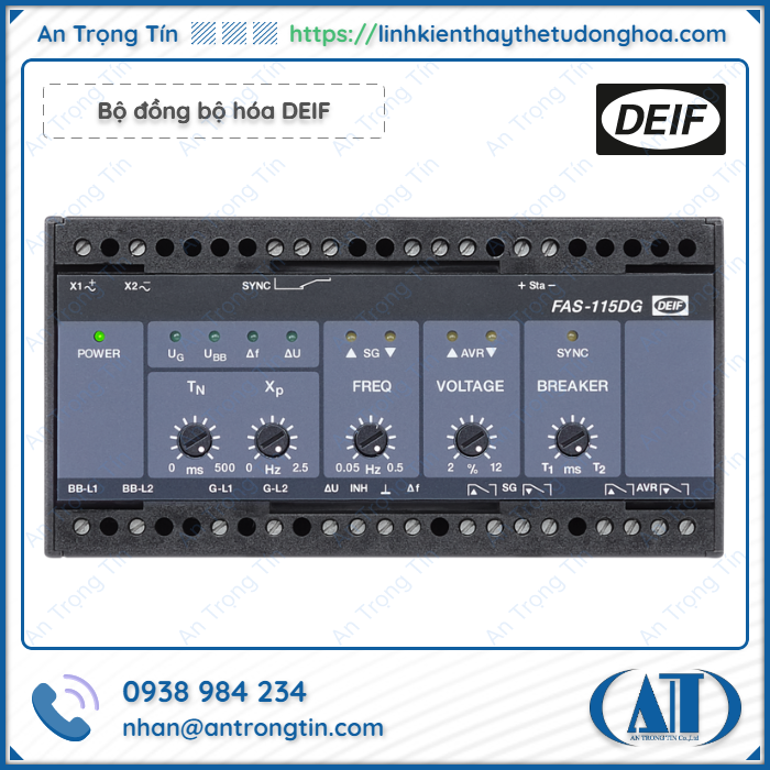 Bo dong bo hoa DEIF FAS 115DG - Bộ đồng bộ hóa DEIF Bộ đồng bộ hóa DEIF FAS 115DG