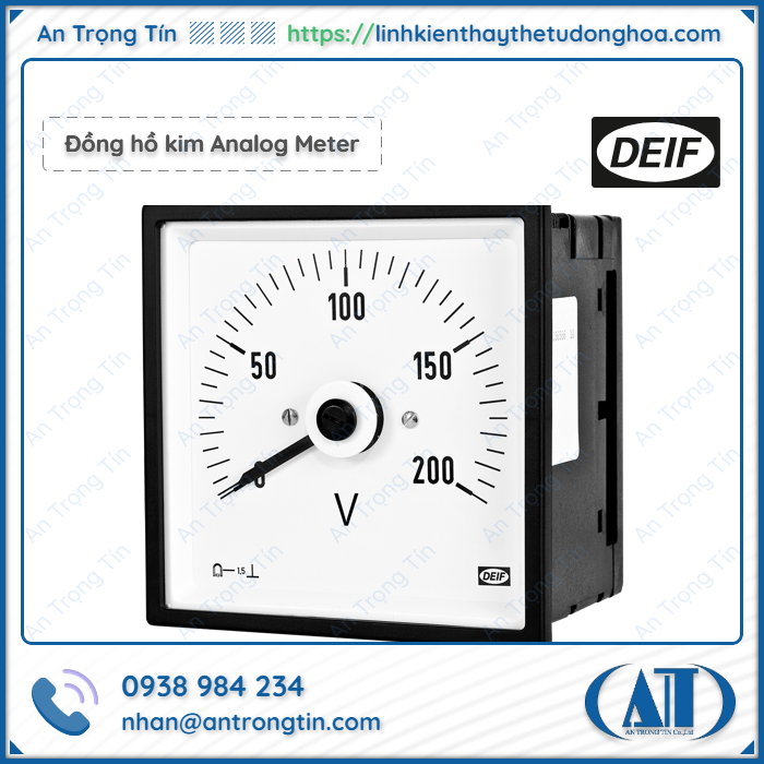 Dong ho kim Analog Meter DEIF DQ - Đồng hồ kim DEIF Đồng hồ kim Analog Meter DEIF DQ