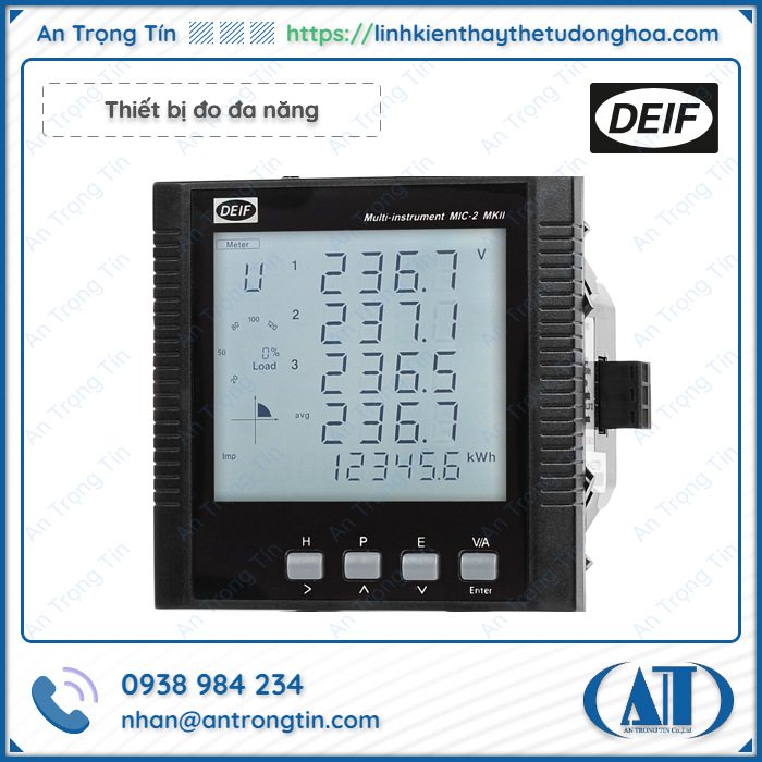 Thiet bi do da nang DEIF MIC 2 MKII 3 - Thiết bị đo đa năng DEIF Thiết bị đo đa năng DEIF MIC 2 MKII 3