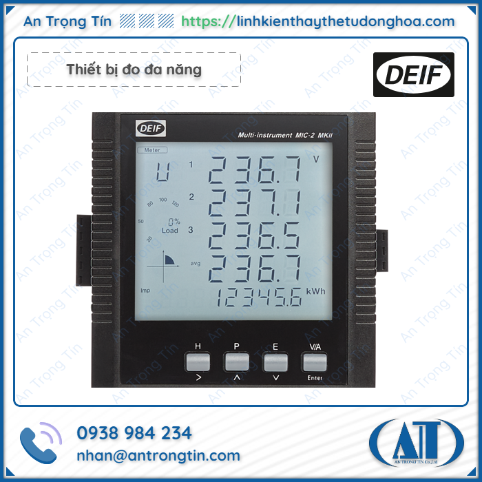 Thiet bi do da nang DEIF MIC 2 MKII - Thiết bị đo đa năng DEIF Thiết bị đo đa năng DEIF MIC 2 MKII