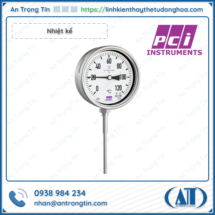 Nhiet ke kim loai PCI Instruments Thermometer - Đồng hồ đo nhiệt độ và nhiệt kế PCI Instruments Nhiệt kế kim loại PCI Instruments Thermometer